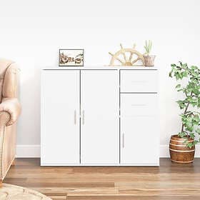 vidaXL Byrå vit 91x29,5x75 cm konstruerat trä 823269