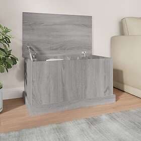 vidaXL Förvaringslåda grå sonoma 70x40x38 cm konstruerat trä 816510