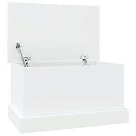 vidaXL Förvaringslåda vit 50x30x28 cm konstruerat trä 816496
