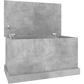 vidaXL Förvaringslåda betonggrå 70x40x38 cm konstruerat trä 816508