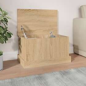 vidaXL Förvaringslåda sonoma-ek 50x30x28 cm konstruerat trä 816499