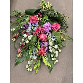 Liggande bukett Rosa/lila/blå: 549