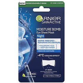 Garnier Moisture Bomb Deep Sea Water & Hyaluronic Acid Night-Time Eye Tissue Mask 6g