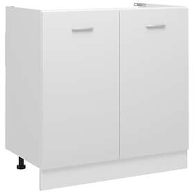 vidaXL Underskåp för diskho vit 80x46x81,5 cm konstruerat trä 801196
