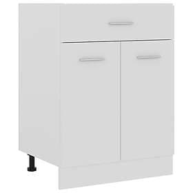 vidaXL Underskåp med låda vit 60x46x81,5 cm konstruerat trä 801228