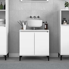vidaXL Tvättställsskåp vit 58x33x60 cm konstruerat trä 821260