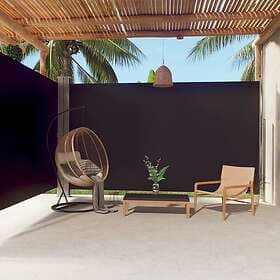 vidaXL Infällbar sidomarkis 220x600 cm svart 318012