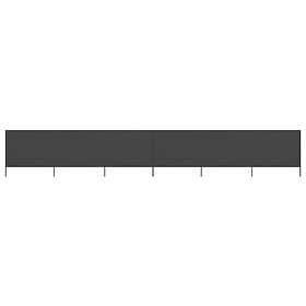 vidaXL Vindskydd 6 paneler tyg 800x120 cm antracit 47176