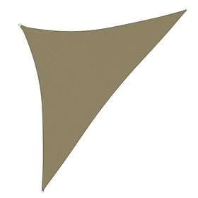 vidaXL Solsegel oxfordtyg trekantigt 3x3x4,24 m beige 135172