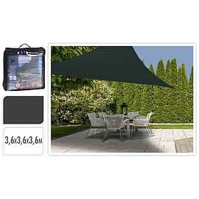 vidaXL ProGarden Solsegel 3,6x3,6x3,6 m mörkgrå trekantigt 436321