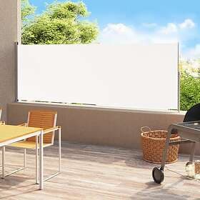 vidaXL Infällbar sidomarkis 180x500 cm gräddvit 313406