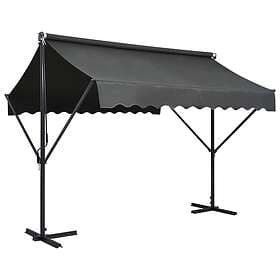 vidaXL Fristående markis 300x300 cm antracit 145885