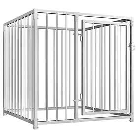 vidaXL Hundgård för utomhusbruk 100x100x100 cm 144487