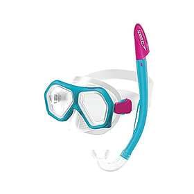 Speedo Leisure Dual Lenses Mask+tube Blå