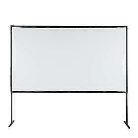 Celexon basic line ramspänd projektorduk 16:9, 80" hemmabio och utomhusprojektorduk, full HD med 3 cm maskering 177x99cm, förstärkning 0,9