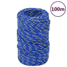 vidaXL Båtlina blå 2 mm 100 m polypropen 152425