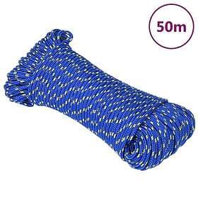vidaXL Båtlina blå 3 mm 50 m polypropen 152429