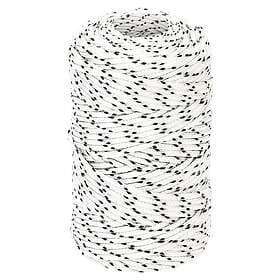 vidaXL Båtlina flätad vit 2 mm x 250 m polyester 152744