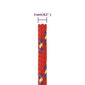 vidaXL Båtlina röd 5 mm 100 m polypropen 152387