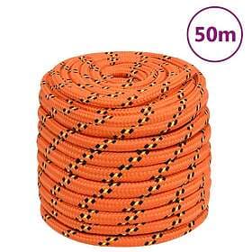 vidaXL Båtlina orange 18 mm 50 m polypropylen 152683