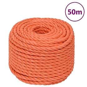 vidaXL Rep orange 12 mm 50 m polypropylen 152939