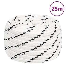 vidaXL Rep vit 20 mm 25 m polyester 152789