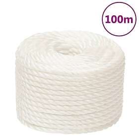 vidaXL Rep vit 14 mm 100 m polypropylen 153062