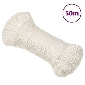 vidaXL Rep Vit 6 mm 50 m polypropylen 153041