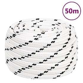 vidaXL Rep vit 18 mm 50 m polyester 152787