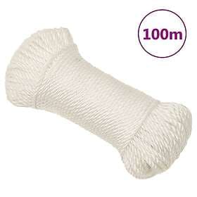 vidaXL Rep vit 6 mm 100 m polypropylen 153042