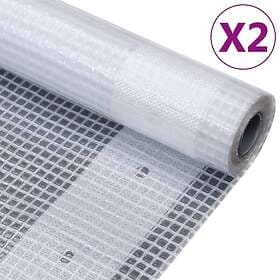 vidaXL Leno presenning 2 st 260g/m² 1,5x10 m vit 3082807