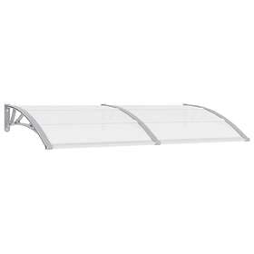 vidaXL Entrétak grå och transparent 200x80 cm PC 144820