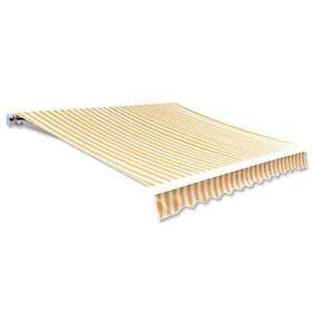 vidaXL Markisduk orange & vit 500x300 cm 143707