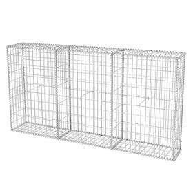 vidaXL Gabionkorg galvaniserat stål 200x30x100 cm 142548