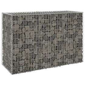 vidaXL Gabionmur galvaniserat stål 150x60x100 cm 147814