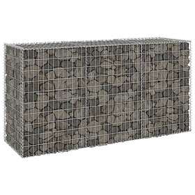 vidaXL Gabionmur i galvaniserat stål 200x60x100 cm 147815