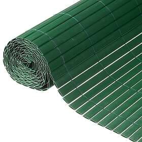 vidaXL Nature Dubbelsidigt insynsskydd PVC 1,5x3m grön 428516