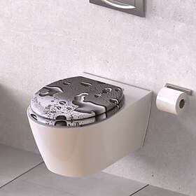 vidaXL SCHÜTTE Toalettsits med mjuk stängning GREY STEEL 438743