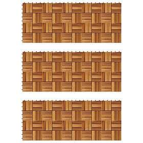 vidaXL Balkongplattor i akaciaträ 30 x 30, st 271793