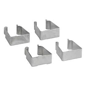 Elfa Clips Till Stativ Galvaniserad 4-Pack