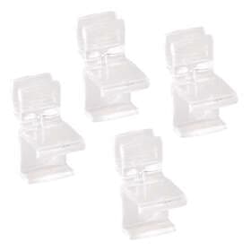 Elfa Clips Till Hylla Transparent 4-Pack