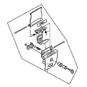 Givi E260/e300/e340/e350/e370/e450/e470 Top Case Closure Durchsichtig