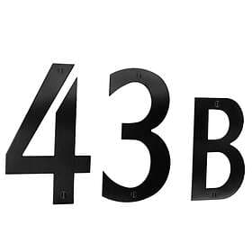 Beslagsboden Brevlådesiffra 6 Självhäftande 50Mm Svart