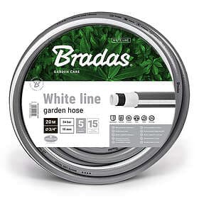 Bradas Vattenslang White Line 3/4" 20M