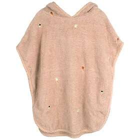 Filibabba GOTS Broderad Badcape Frappé 0 Beige