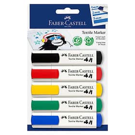 Faber-Castell Textilmarker Basic 5-set