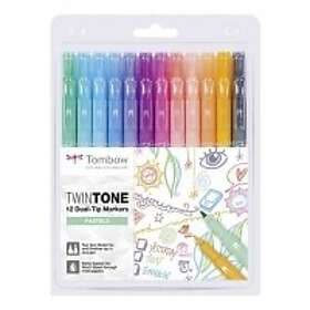 Tombow TwinTone Marker Pastel 12-pack