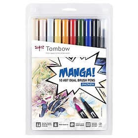 Tombow ABT Dual Brush 10-Set Manga Shonen