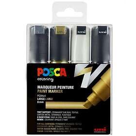 Posca PC-8K Metallic 4-set