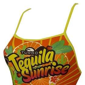 Turbo Tequila Sunrise Thin Strap Swimsuit (Flicka)